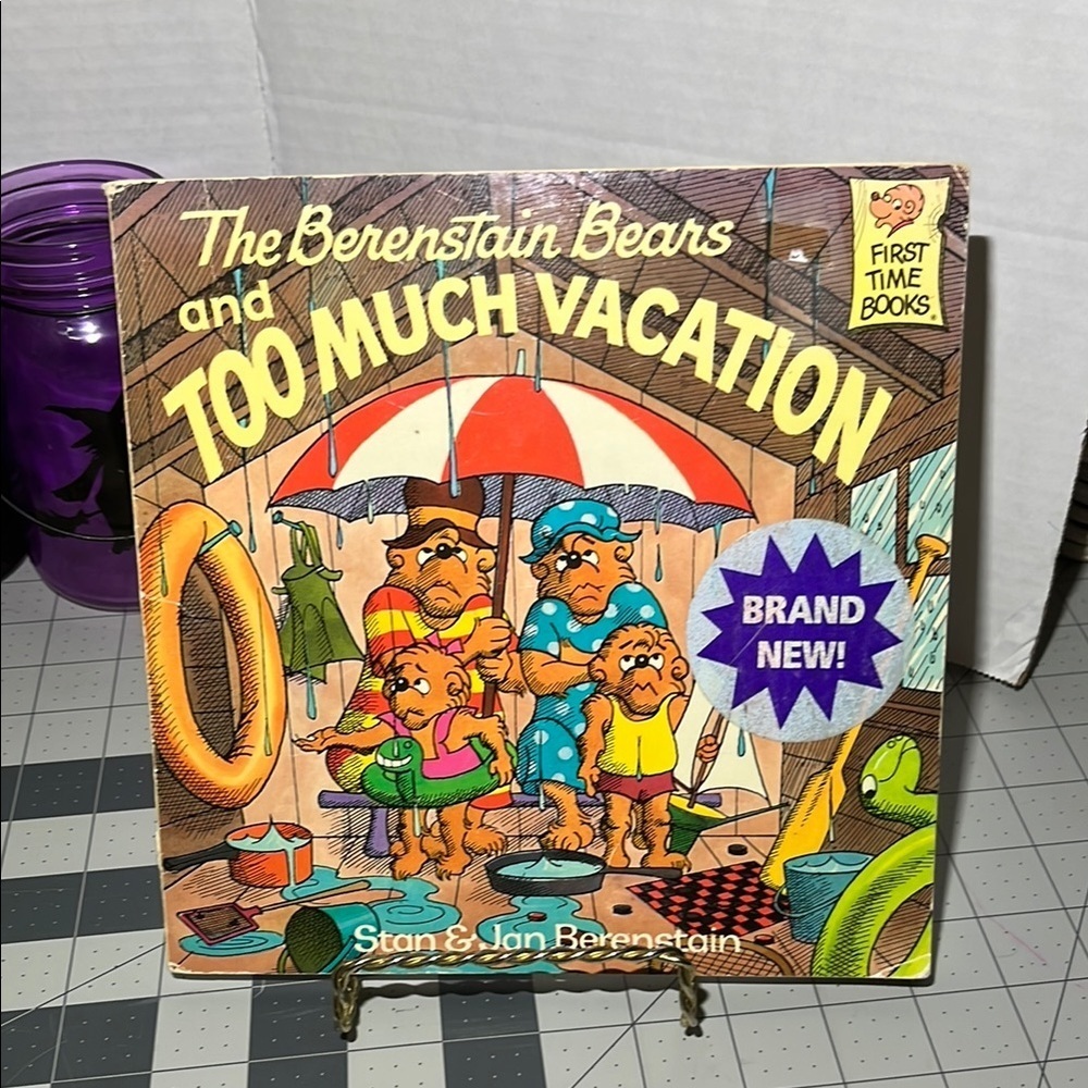 The Berenstain Bears 'Too Much Vacation' Book - Picture 1 of 6